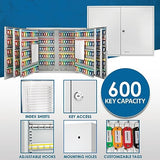 Barska 600 Position Wall Mount Key Cabinet with Key Lock Box Safe