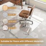 Tempered Glass Chair mat for Carpet, Office Chair Mat with Round Corner, Desk Chair Mat for Carpet