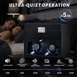 Lieinw Automatic Watch Winder for Rolex and Auto Watches, Leather Double Winding Watch Box + 6 Storage Slots with Japanese Quiet Motor & Blue LED, Rotating Watch Case Used for Storage, Display & Gifts