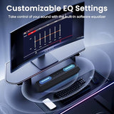 HiFi Stereo Gaming Soundbar with Custom EQ Software, Dynamic RGB Lighting for Laptop