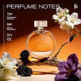 MivaSun Luxury Eau de Parfum, 100ml/3.4 fl.oz, Long Lasting Floral Fruity Perfumes for Women with Honeydew, Orchid & Rose, Elegant Date Night & Daily Signature Scent, Getter Gift for Date & Work