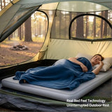 Freein 4" Drop Stitch Camping Sleeping Pad, Inflatable Air Mattress with Firm 7 PSI Support, Fast Inflation Portable Tent & Car Camping Bed, 76" x 51"