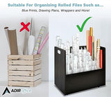 AdirOffice Adir Blue Print Storage Organizer - Mobile Roll File Cart