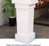 Portable Minimalist Wood Lectern - Adjustable Podium for Teachers & Conferences Open Storage Design Perfect for Presentations & Events