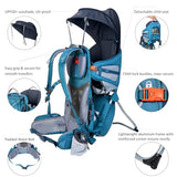 WIPHA Lightweight Baby Backpack Carrier, Adjustable Hiking Backpack Carrier for Toddlers, Breathable Design, Travel Carrier with Sun Canopy (Blue)