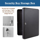 Secure Steel Key Cabinet with 60/80 Hooks, Rounded Corner Design, Easy Installation - Ideal Key Management Solution for Home and Office Organization