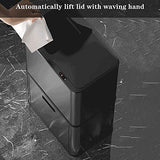 WGTYOA Two-Tier Smart Home Electric Trash Cans Induction Kitchen Bin