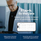 KardiaMobile 6L EKG Monitor, Medical-Grade, FDA-Cleared Heart Monitor, 6 Views of the Heart, Results in 30 Seconds, Unlimited Recordings, Works with Smartphones, HSA&FSA Eligible, Pocket-Size
