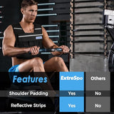 ExtreSpo Adjustable Weighted Vest for Men Women, 40lb Rucking Weight Vests Adjustable for Running, Training Workout, Jogging, Walking