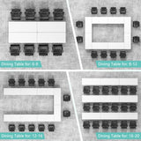 10 Pack Folding Conference Table,Modular Conference Room Table with Wheels,2-60 Person Modern Flip Top Nesting Mobile Tables,Space Saving Training Tables for Office