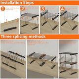 BLULEE Expandable Under Sink Organizer, 2-Tier Adjustable Storage Shelf