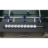 54-inch Soccer Table with American Sporty Design, Foosball Football Game Table for Kids Adults, Wooden Steel Construction Black for Indoor Family Dining Room