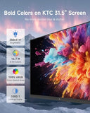 KTC 32 Inch 2K Computer Monitor, QHD 120Hz Monitor with IPS Panel, White