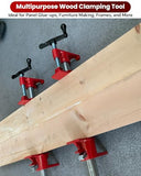 ATPEAM Wood Gluing Pipe Clamp Set | 6 Pack 3/4’’ Heavy Duty Cast Iron Quick Release Pipe Clamps for Woodworking with Unique Foot Design (6, 3/4'')