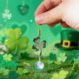 6 Pcs Shamrock Ornaments St Patrick's Day Tree Hanging Decor
