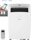 Hisense Smart SACC 8,000 BTU Dual Hose Portable Air Conditioner with Heat Pump, 4-modes (Cool, Heat, Fan, Dehumidifier)
