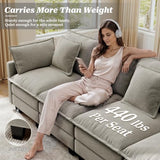 Ihanherry 107" Modular Sectional Cloud Sofa