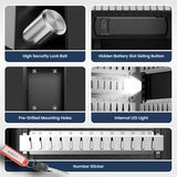 KornerBatl Heavy Duty 103 Position Key Lock Box with Code - Electronic Key Cabinet Wall Mount with Code - Secure Key Safe