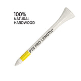 Pride Professional Tee System ProLength Tee, 2-3/4 Inch - 175 Count (Yellow on White)