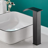 Automatic Faucet touchless Commercial Motion Sensor Bathroom Faucet with Cover Plate Vanity Faucets Hands Free Waterfall Bathroom Water Tap with Control Box and Temperature Mixer by Bodqemr…