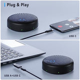 BALILA Conference Speaker and Microphone, 10 AI Mics 360° Voice Pick Up & Noise Reduction, USB Speakerphone for 10-15 People