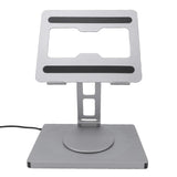 Mingzhe Laptop Docking Station Stand with 10-in-1 USB C Hub, 360 Rotating