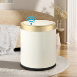 onlcuk Automatic Motion Sensor Bathroom Trash Can with Lid, 2.8 Gallon Touchless
