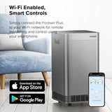 Nuwave Forever Plus Air Purifier for Home with Washable Filter, Massive Areas up to 3,210 Sq Ft, Never Replace Air Filter System, Zero Waste