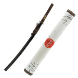 1045 Turbulent Ocean Katana for Display, Hand Forged Full Tang Sword