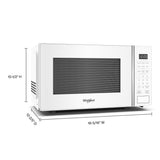 Whirlpool WMCS3018RW Countertop Microwave with Turntable 0.7 Cu. Ft, Steam Clean, 700 Watt Microwave, White