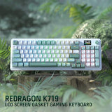 K719 Wireless Gasket Gaming Keyboard w/Hype Screen & Knob, 95 Keys Mechanical Keyboard