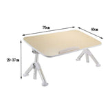 DDYYDS Laptop Table for Bed, Foldable Lap Desks, Desk Height Adjustable, Portable Tray for Couch and Sofa, Stand for and Writing