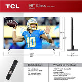 TCL 98-Inch Class S5 4K LED Smart TV with Google TV (98S550G, 2023-Model), Dolby Vision, HDR Ultra, Dolby Atmos