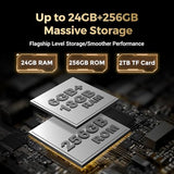 FOSSIBOT F109S Rugged Phone Unlocked, 24GB+256GB/2TB,10600mAh Battery Waterproof Phones