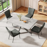 ZckyCine 6-Piece Extendable Dining Table Set