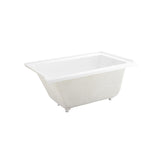 Swiss Madison Voltaire 54 x 30 Right Drain Soaking Alcove Bathtub in Glossy White with Integrated Overflow, Drain Included