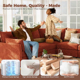 Oversized Modular Sectional Sofa, Large 9 Seater L Shaped Couch with Storage Ottoman with Reversible Chaise Deep Seat for Living Room