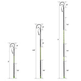 Fishing Gaff Saltwater Fish Gaff with 4-Inch Stainless Steel Fishing Hook Solid Fiberglass Fishing Gaff 3'/ 4'8''/ 7' (3-Feet) FISHAPPY