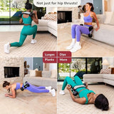 Bellabooty Belt Mini - Bellabooty Exercise Hip Thrust Belt Mini – For Dumbbells, Kettlebells, and Plates – Slip-Resistant Padding for Hip Protection