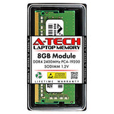 A-Tech 8GB DDR4 2400 MHz SODIMM PC4-19200 (PC4-2400T) CL17 Non-ECC Laptop RAM Memory Module