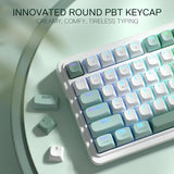K719 Wireless Gasket Gaming Keyboard w/Hype Screen & Knob, 95 Keys Mechanical Keyboard