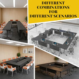 Folding Conference Table with Wheels,Flip Top Mobile Modular Conference Room Tables