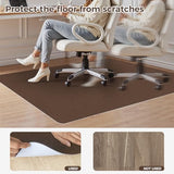 Office Chair Mat for Hardwood Floor, 40" x 48" Desk Computer Chair Mat, Under Desk Rug, Coffee