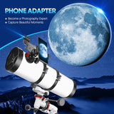 Dianfan 150EQ Professional Astronomy Telescope for Adults High Powered