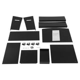 Acrylic Podium Stand with Wheels, 48"H Portable Lecterns & Podiums with Storage Shelf, Presentation Podium, Lectern
