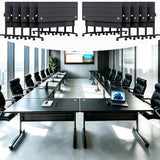 Yauehui Folding Conference Room Tables with Wheels,10-Pack Flip Top