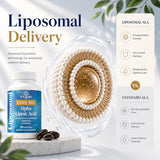 Fogoro Alpha Lipoic Acid 1500 mg-Liposomal ALA Supplement for Cellular Energy Production,Glucose and Lipid Metabolism,Free Radical Scavenger,120 Softgels