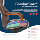 La-Z-Boy Delano Big & Tall Executive Office Chair, Ergonomic Mid-Back Body Pillow Lumbar Support