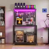PAKASEPT 3D Printer Stand with Filament Storage Workbench,3D Printer