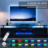 90" TV Stand for Living Room, Large Entertainment Center & Media Console